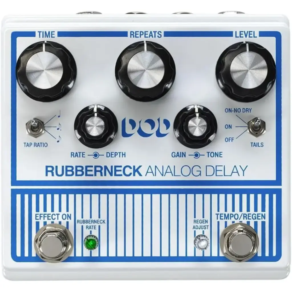 [DOD-RUBBERNECK-V-00] Digitech DOD Rubberneck Analog Delay Pedal with Tap Tempo