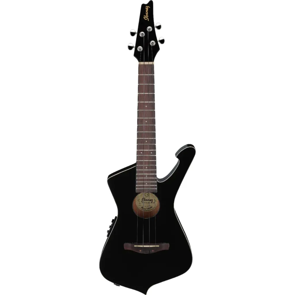 [UICT10-BK] Ibanez UICT10-BK UIC Series Electro-acoustic Ukulele - Iceman - 4 String - Black