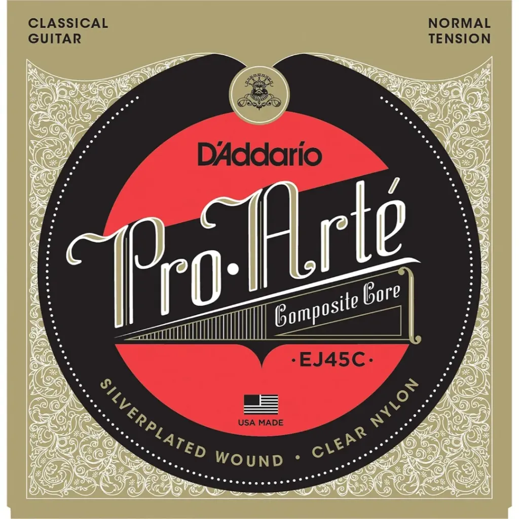 DADDARIO EJ45C Set Class Gtr Pro-Arte Clear Nyl/Silver Comp Normal Tension
