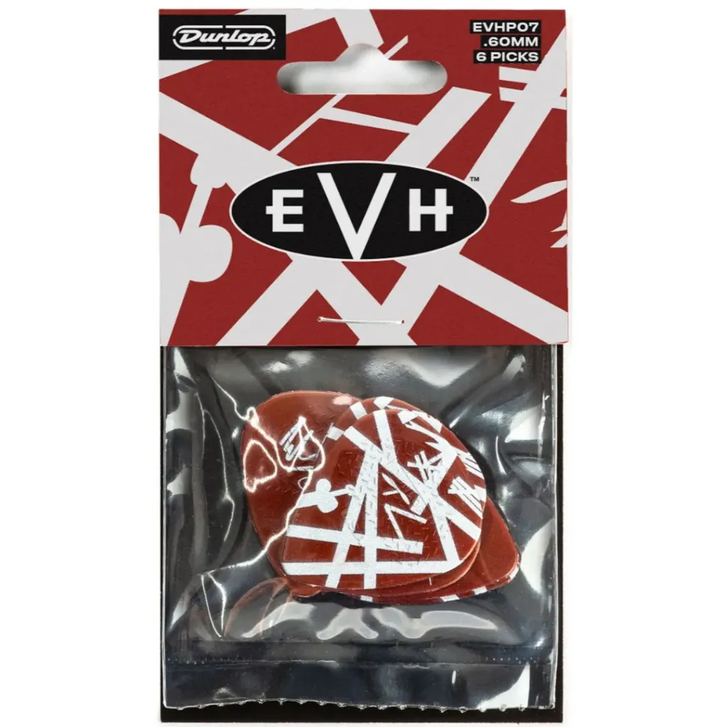 [EVHP07] Dunlop EVHP07 Shark Max Grip Pick Set – 6 Pack (.60 mm)