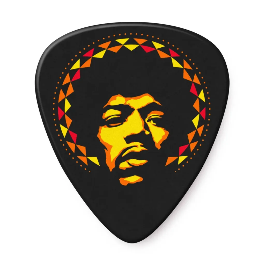 [JHP16HV] Dunlop JHP16HV Jimi Hendrix '69 Psych Series Aura Mandala Picks – 6‑Pack