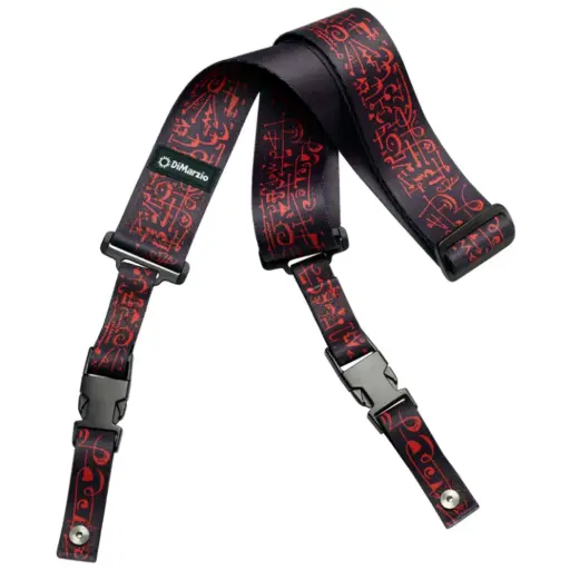 [DD2243] DIMARZIO DD2243 STEVE VAI CLIPLOCK, ART STRAP, BLACK VERSE