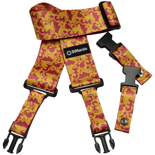 [DD2252] DIMARZIO DD2252 Steve Vai UtoPIA ClipLock® Strap, Pink/Gold