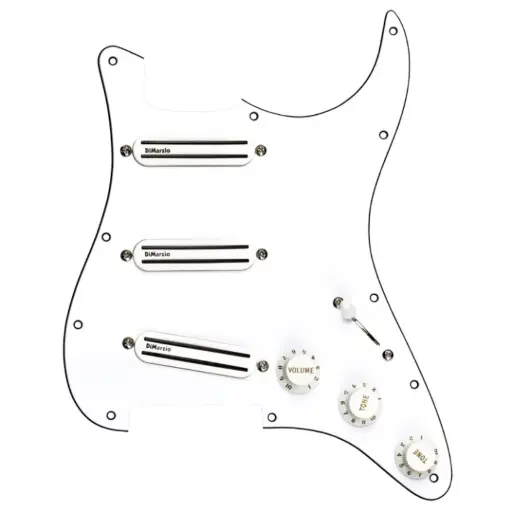 [FG2108WA7] DIMARZIO FG2108WA7 Pickguard Assembly,White,High Power (188/181/182)