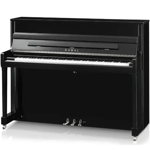 [K-200M/PEP] KAWAI K-200M/PEP UPRIGHT PIANO W/BENCH-EBONY POLISH-(114cm)