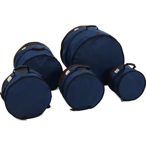 [TDSS52KNB] TAMA TDSS52KNB TAMA Power Pad Designer Collection Drum Bag Set for 5pc Drum Kit with 22"BD, Navy Blue