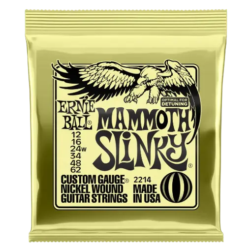 [P02214] Ernie Ball P02214 MAMMOTH SLINKY NICKEL WOUND ELECTRIC GUITAR STRINGS - 12-62 (WOUND G) GAUGE