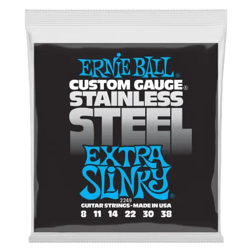 [P02249] Ernie Ball P02249 EXTRA SLINKY STAINLESS STEEL WOUND ELECTRIC GUITAR STRINGS - 8-38 GAUGE