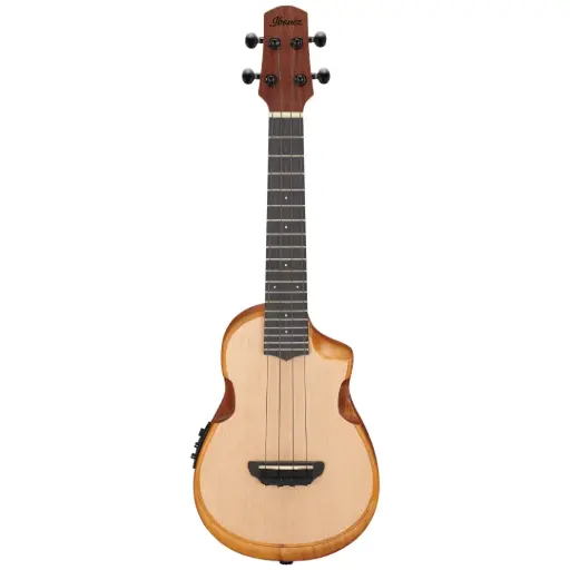 [AUC10E-OPN] Ibanez AUC10E-OPN Cutaway Acoustic Electric Ukulele - Open Pore Natural