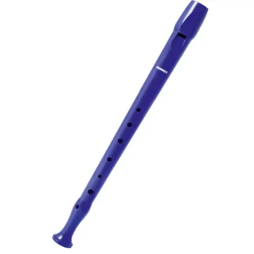 [B95084DB] Hohner C-Soprano, 1 part, plastic, german, pb D BLUE