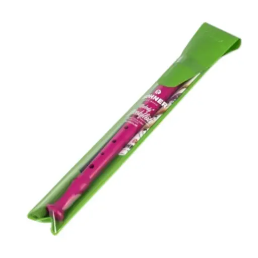 [B95084PI] Hohner C-Soprano, 1 part, plastic, german, pb HOT PINK