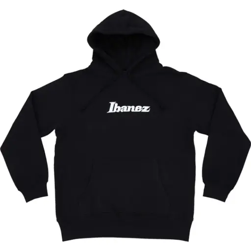 [IBAP001L] IBANEZ IBAP001L PULLOVER HOODIE IBANEZ LOGO BK L